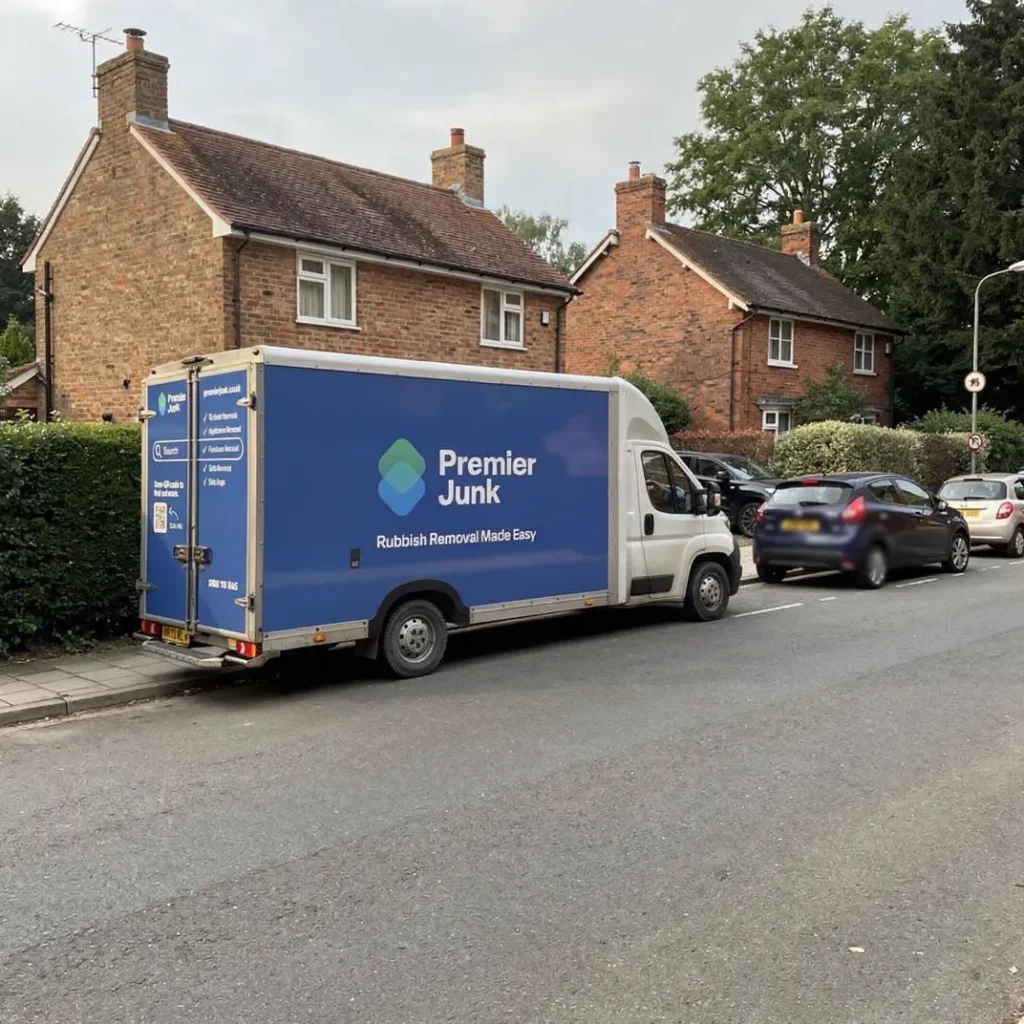 Premier Junk van parked on road in Fordingbridge