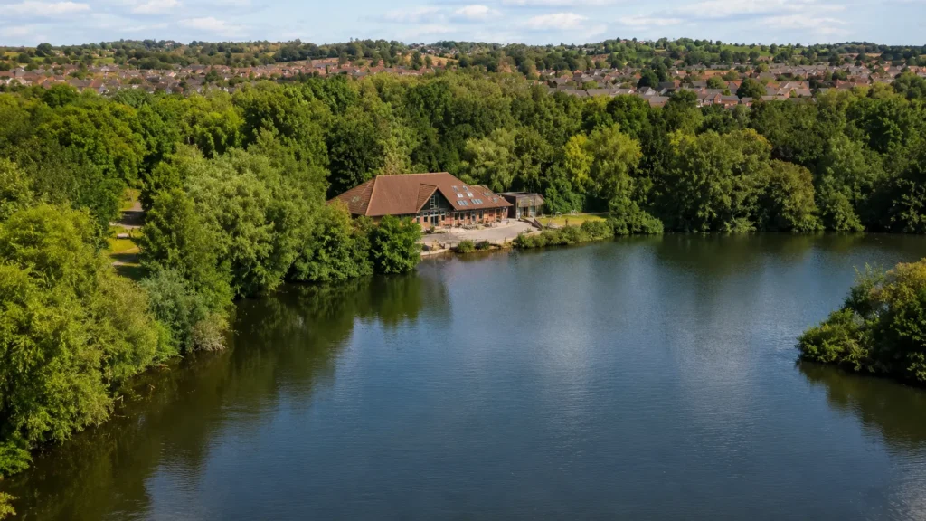 Photo of Thatcham Nature Discovery Centre from an aerial perspective