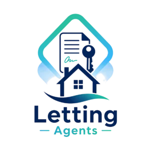Letting agents icon of houses and keys in Premier Junk branding